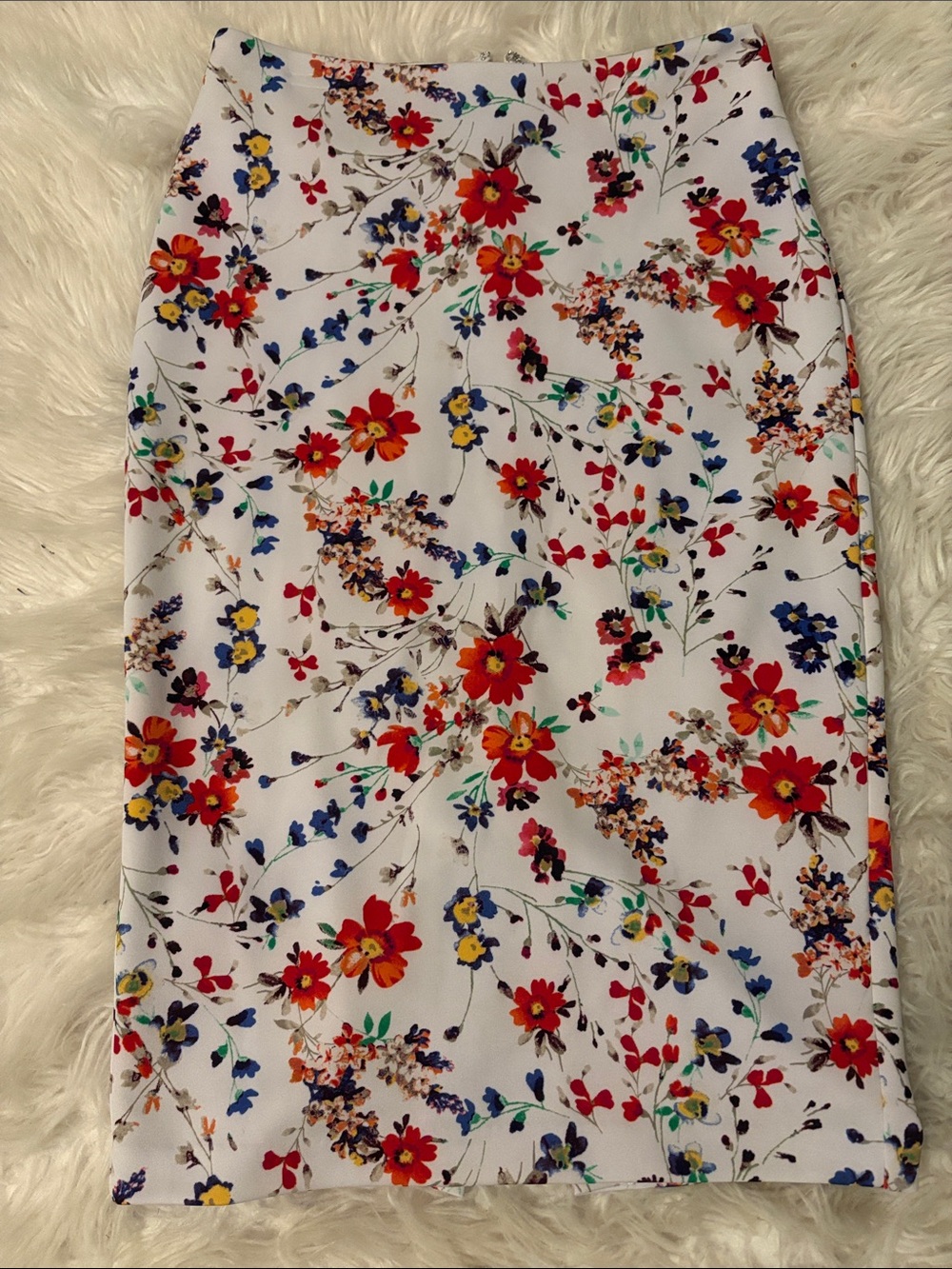 Express Floral Print Pencil Skirt